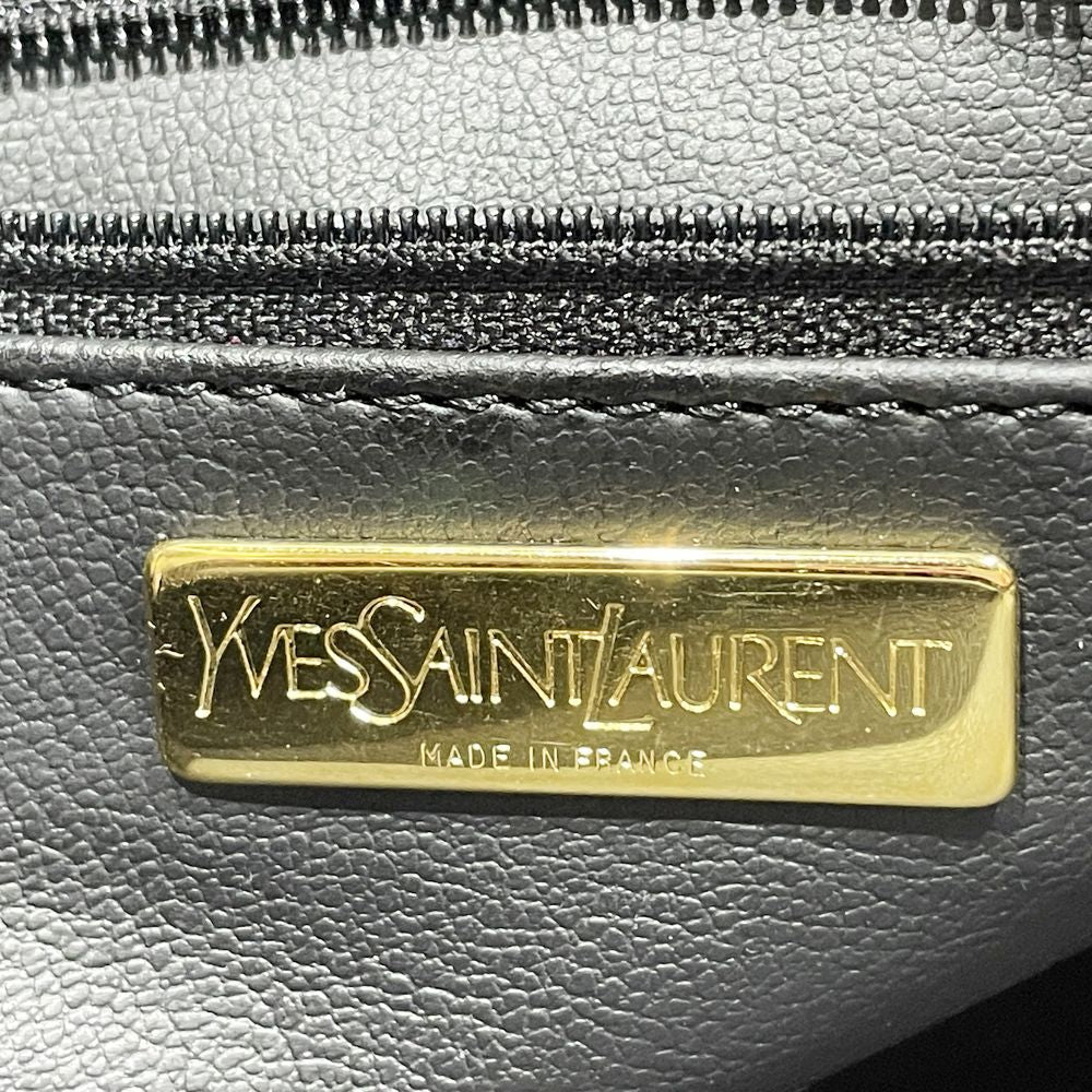 中古AB/使用感小】YVES SAINT LAURENT イヴ・サンローラン Yカットアウト YSL ロゴチャーム付き 斜め掛け ヴィンテージ  レディース ショルダーバッグ レッド20469105