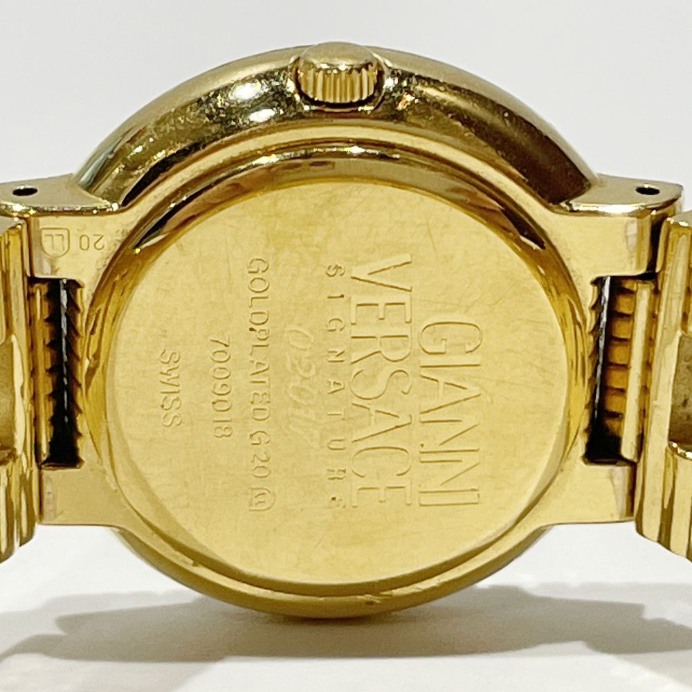 Gianni Versace(ジャンニ・ヴェルサーチ) メデューサ G20 ヴィンテージ 腕時計 GP レディース【中古B】20240528
