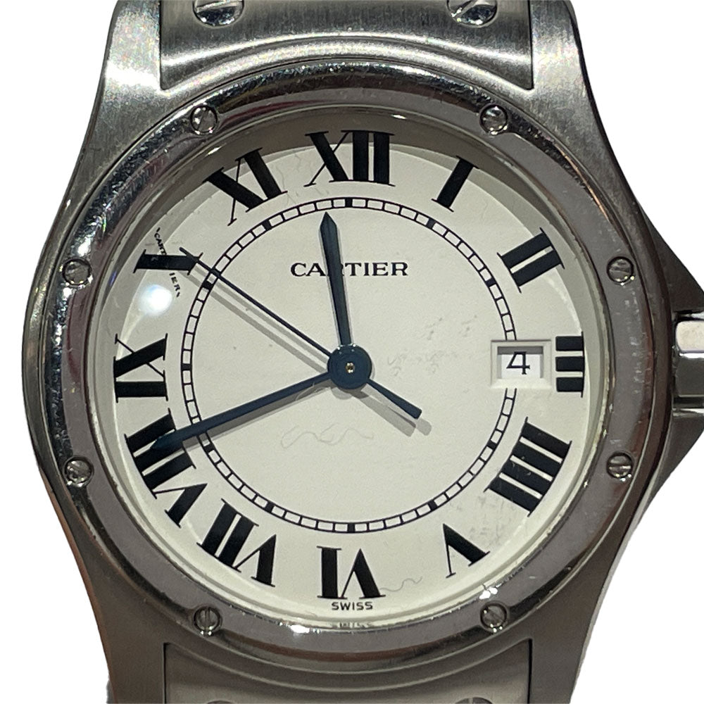 CARTIER(カルティエ) サントスクーガー MM W20027K1 腕時計 ステンレススチール 【中古B】20240527