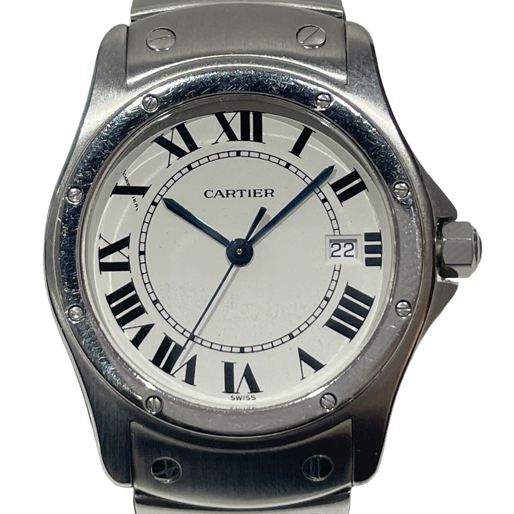 CARTIER(カルティエ) サントスクーガー MM W20027K1 腕時計 ステンレススチール 【中古B】20240527