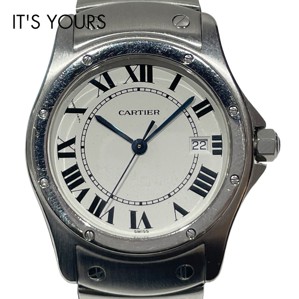 CARTIER(カルティエ) サントスクーガー MM W20027K1 腕時計 ステンレススチール 【中古B】20240527