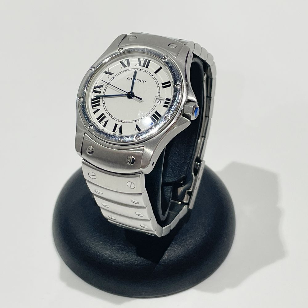 CARTIER(カルティエ) サントスクーガー MM W20027K1 腕時計 ステンレススチール 【中古B】20240527