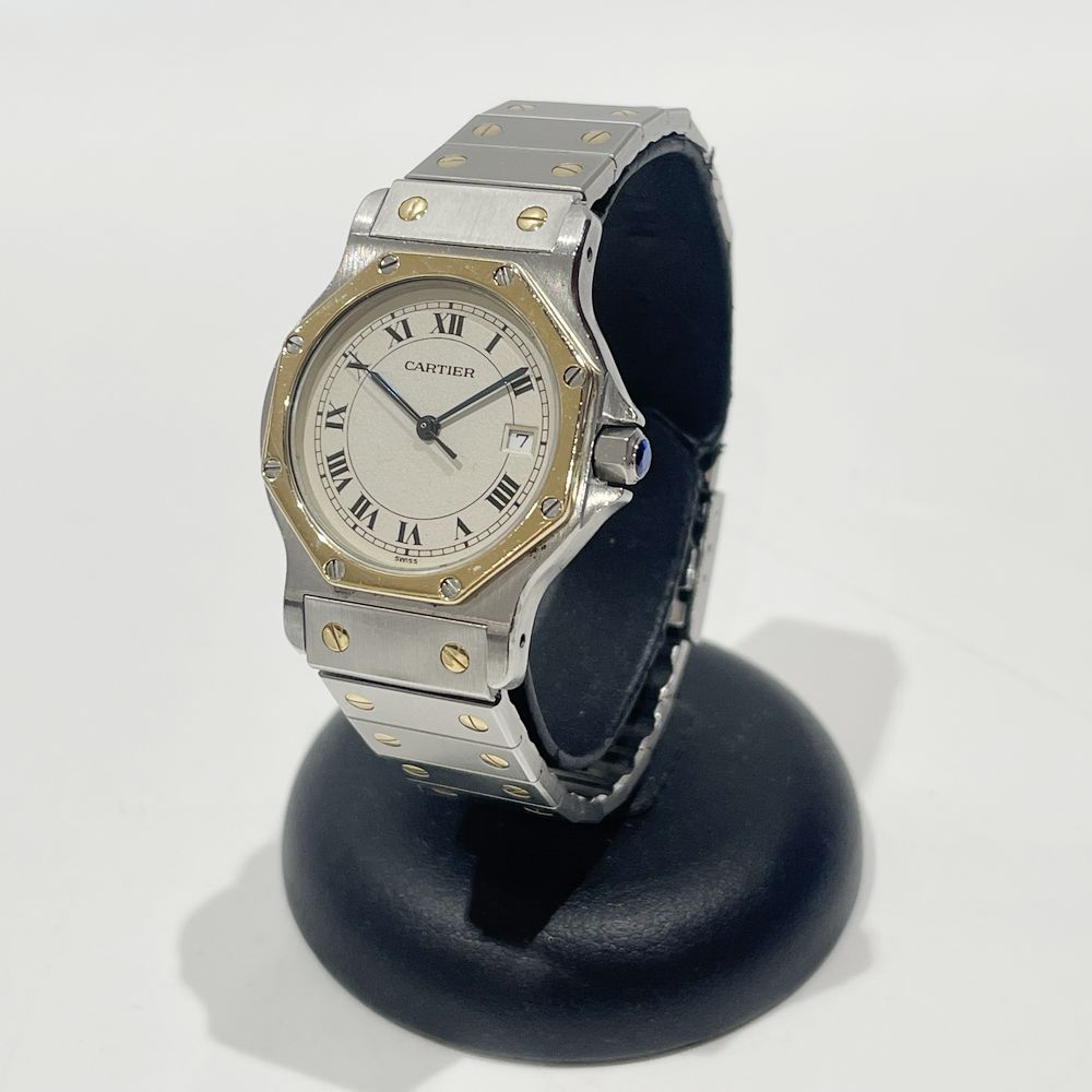 CARTIER(カルティエ) サントスオクタゴン LM コンビ W2001583 腕時計 ステンレススチール/K18イエローゴールド レディース【中古】20241104