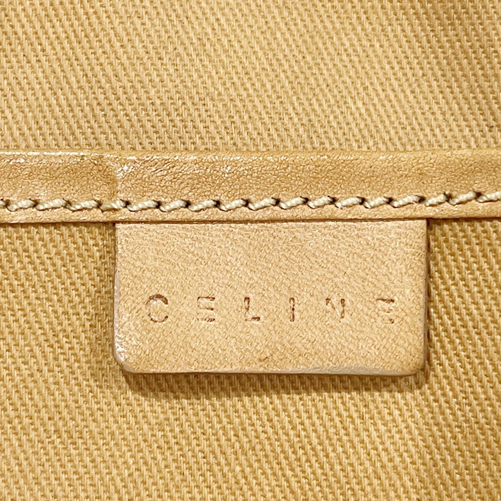 CELINE(セリーヌ) マカダム ワンショルダー ヴィンテージ ショルダーバッグ PVC/レザー レディース【中古B】20240526