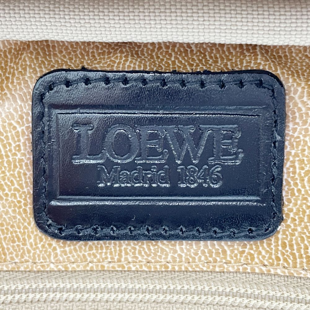 LOEWE(ロエベ) アナグラム 2WAY バニティ ハンドバッグ キャンバス/レザー レディース【中古B】20240525