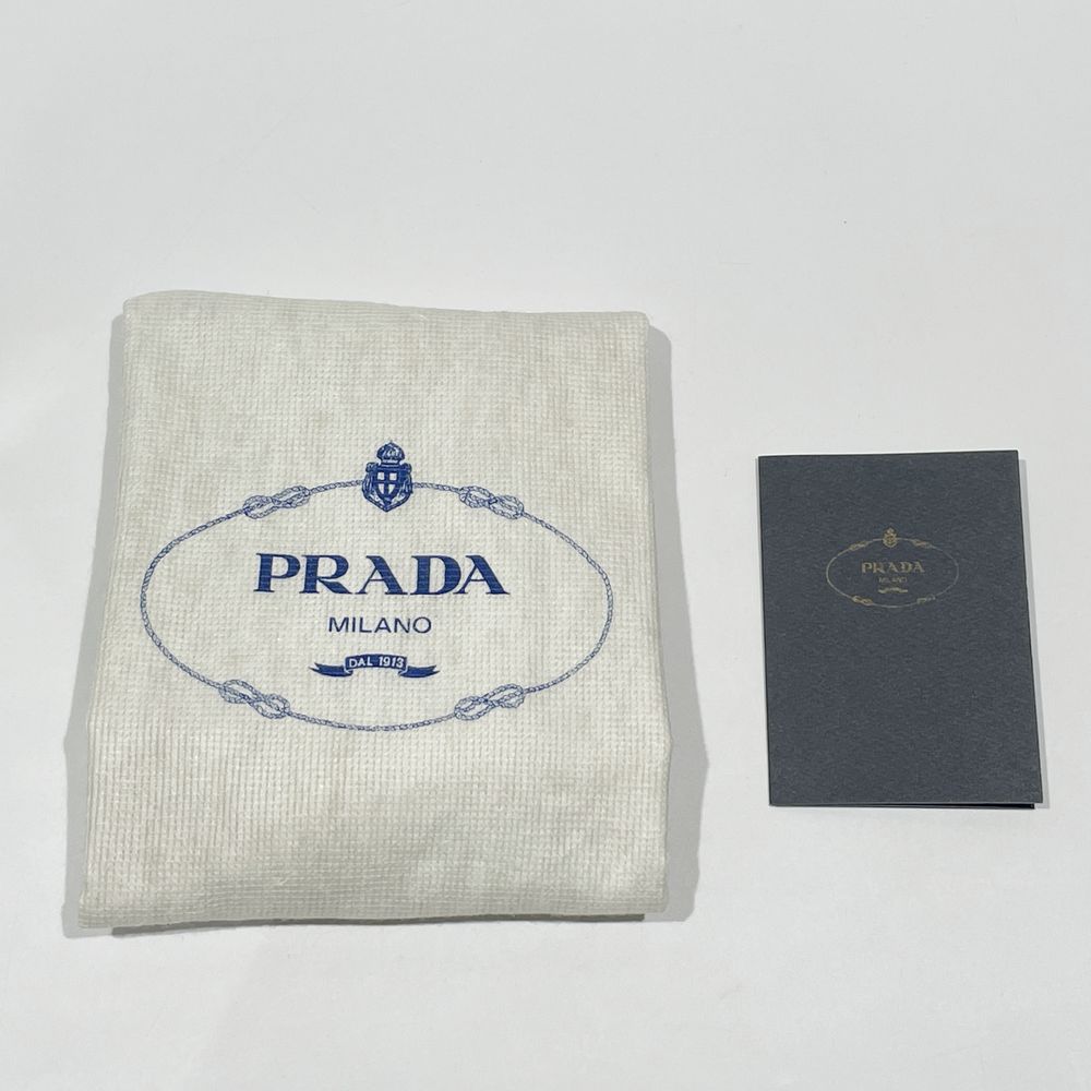 PRADA(プラダ) ロゴ プラスチックハンドル ナッパ B8527 ショルダーバッグ レザー レディース【中古AB】20240602