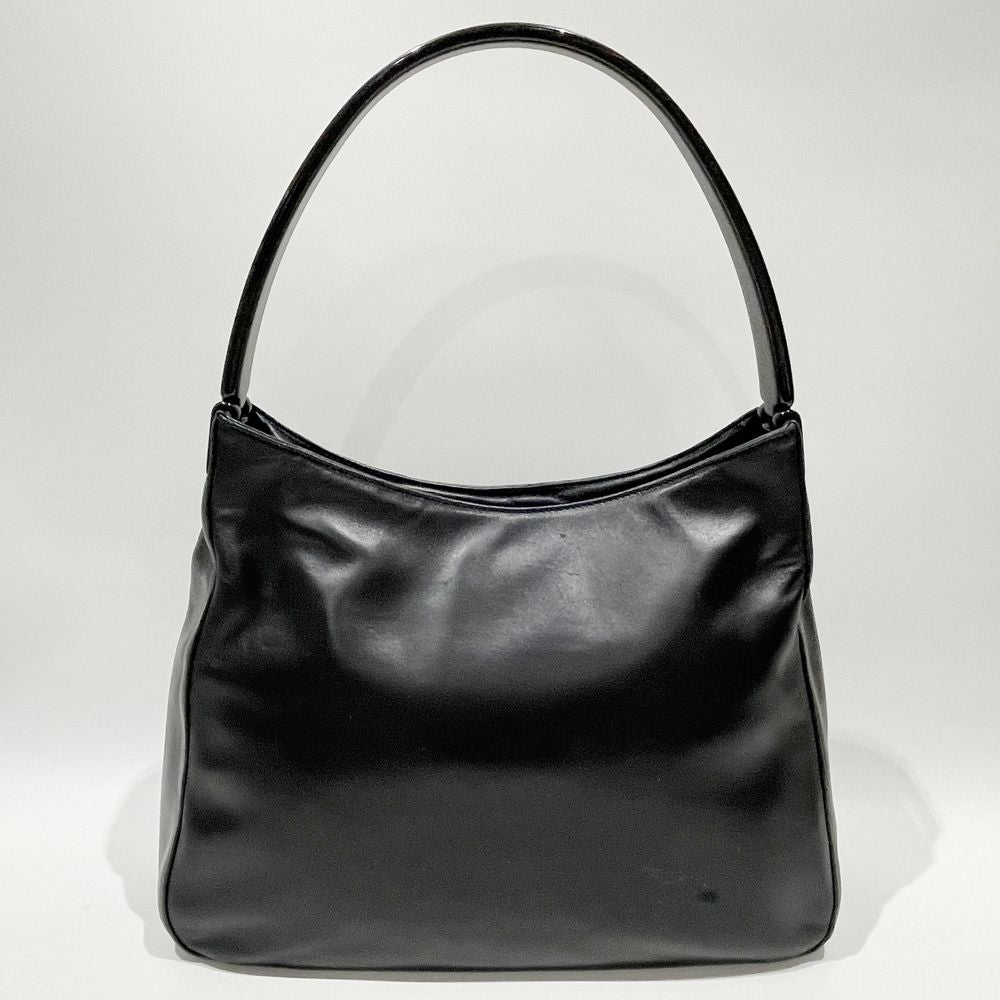 PRADA(プラダ) ロゴ プラスチックハンドル ナッパ B8527 ショルダーバッグ レザー レディース【中古AB】20240602