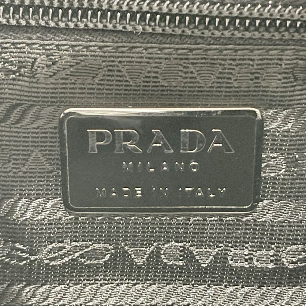 PRADA(プラダ) ロゴ プラスチックハンドル ナッパ B8527 ショルダーバッグ レザー レディース【中古AB】20240602