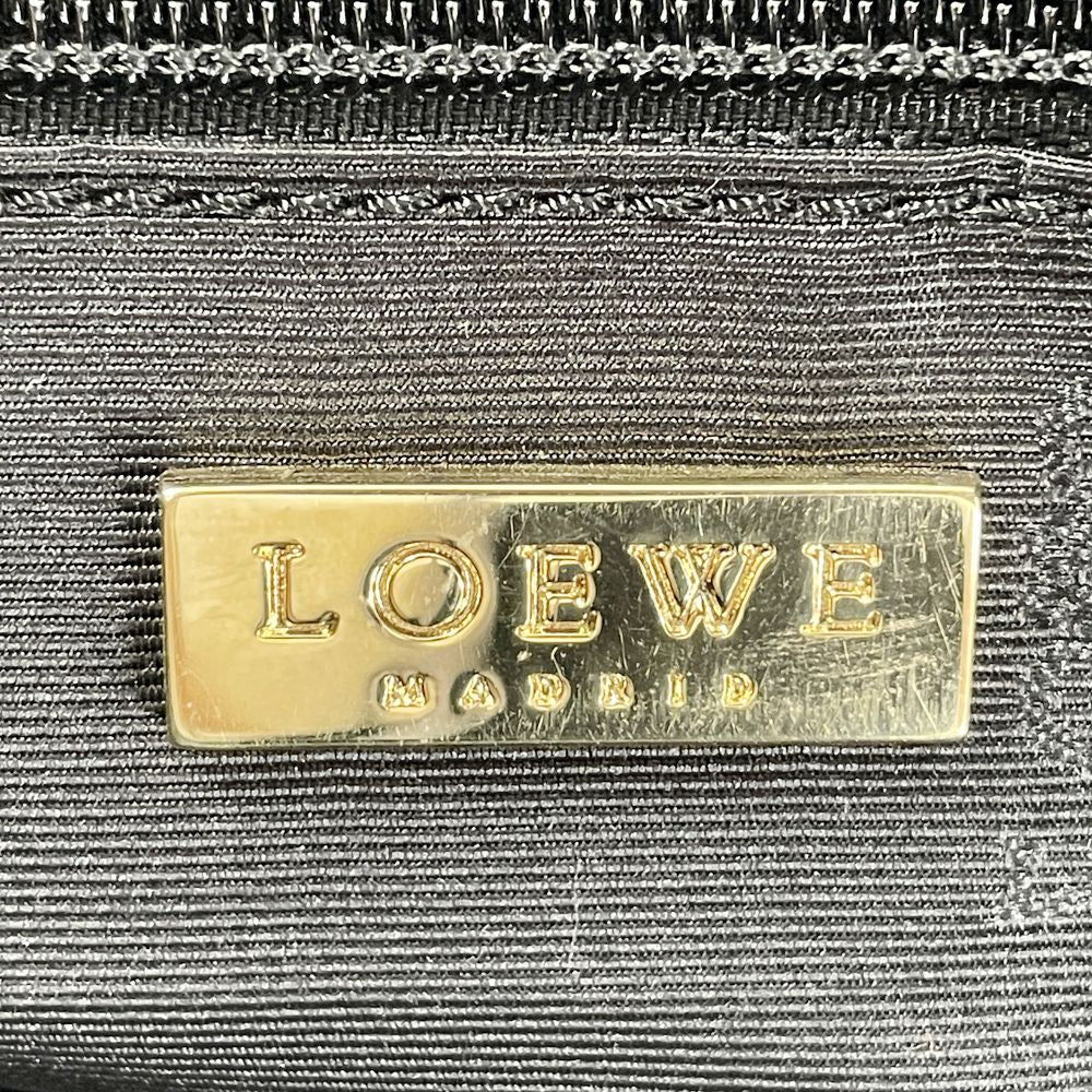 LOEWE(ロエベ) ニューロードライン アナグラム ロゴ ガーメント ボストンバッグ キャンバス/レザー ユニセックス【中古B】20240526