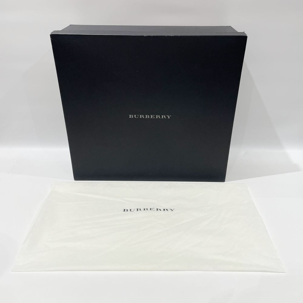 BURBERRY(バーバリー) ロゴ プレート 内部チェック ハンドバッグ レザー レディース【中古AB】20240525