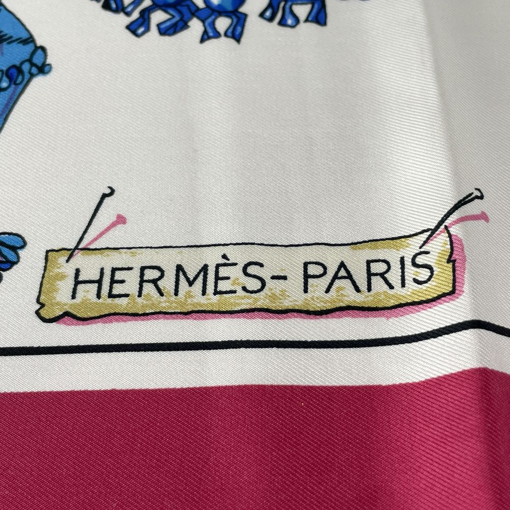 HERMES(エルメス) カレ90 Passementerie パスマントリー 紐飾り タッセル フリンジ スカーフ シルク ユニセックス【中古A】20240606