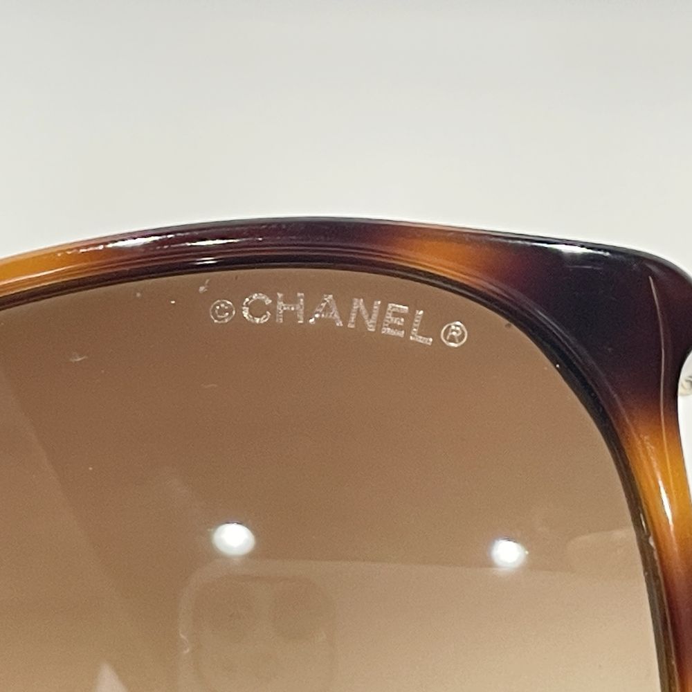 CHANEL(シャネル) ウェリントン デミ柄 ココマーク オーバル 5278-A サングラス アセテート ユニセックス【中古A】20240713