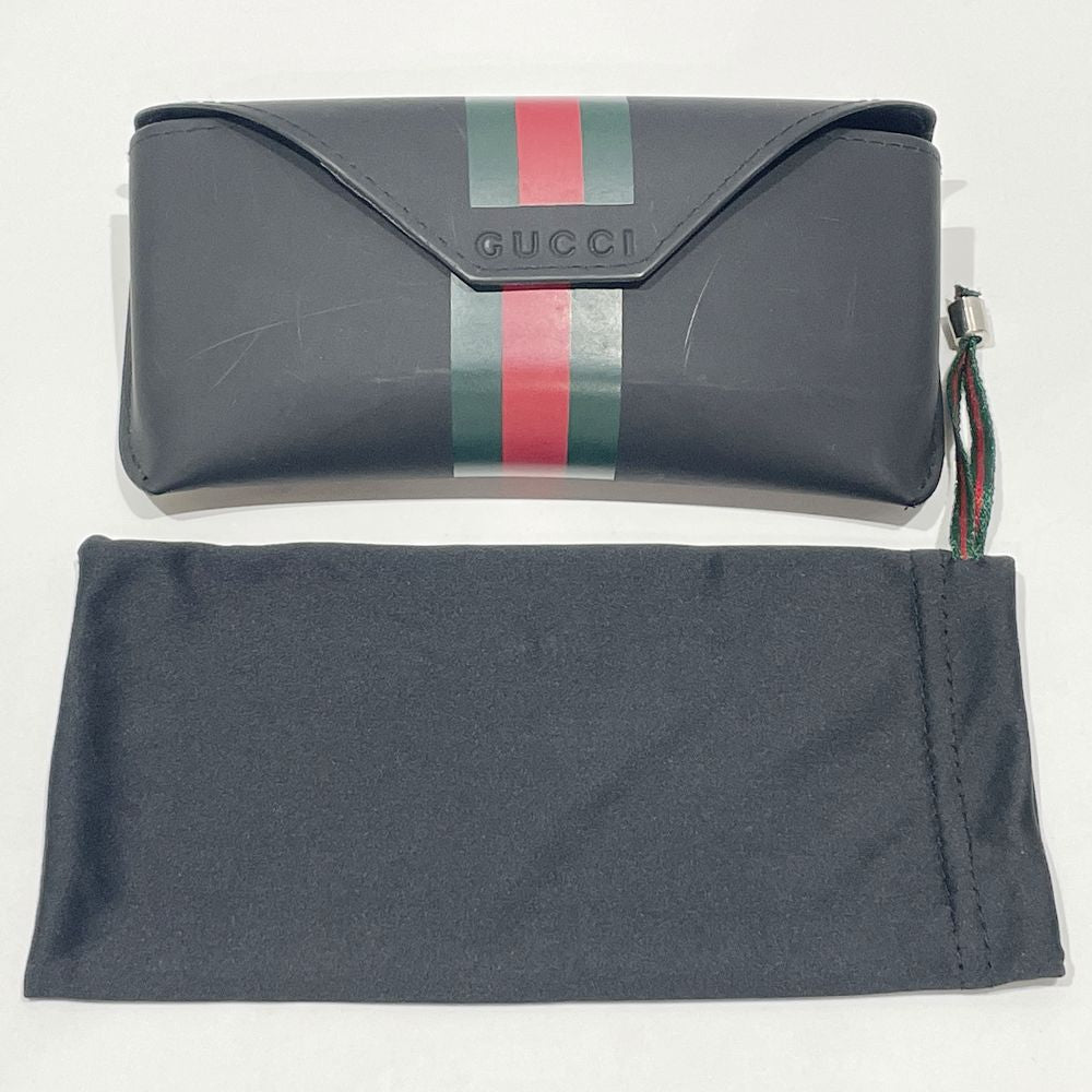 GUCCI(グッチ) オーバーサイズ スクエア シェリーライン ウェブ GG3108/S サングラス プラスチック/メタル ユニセックス【中古AB】20240528