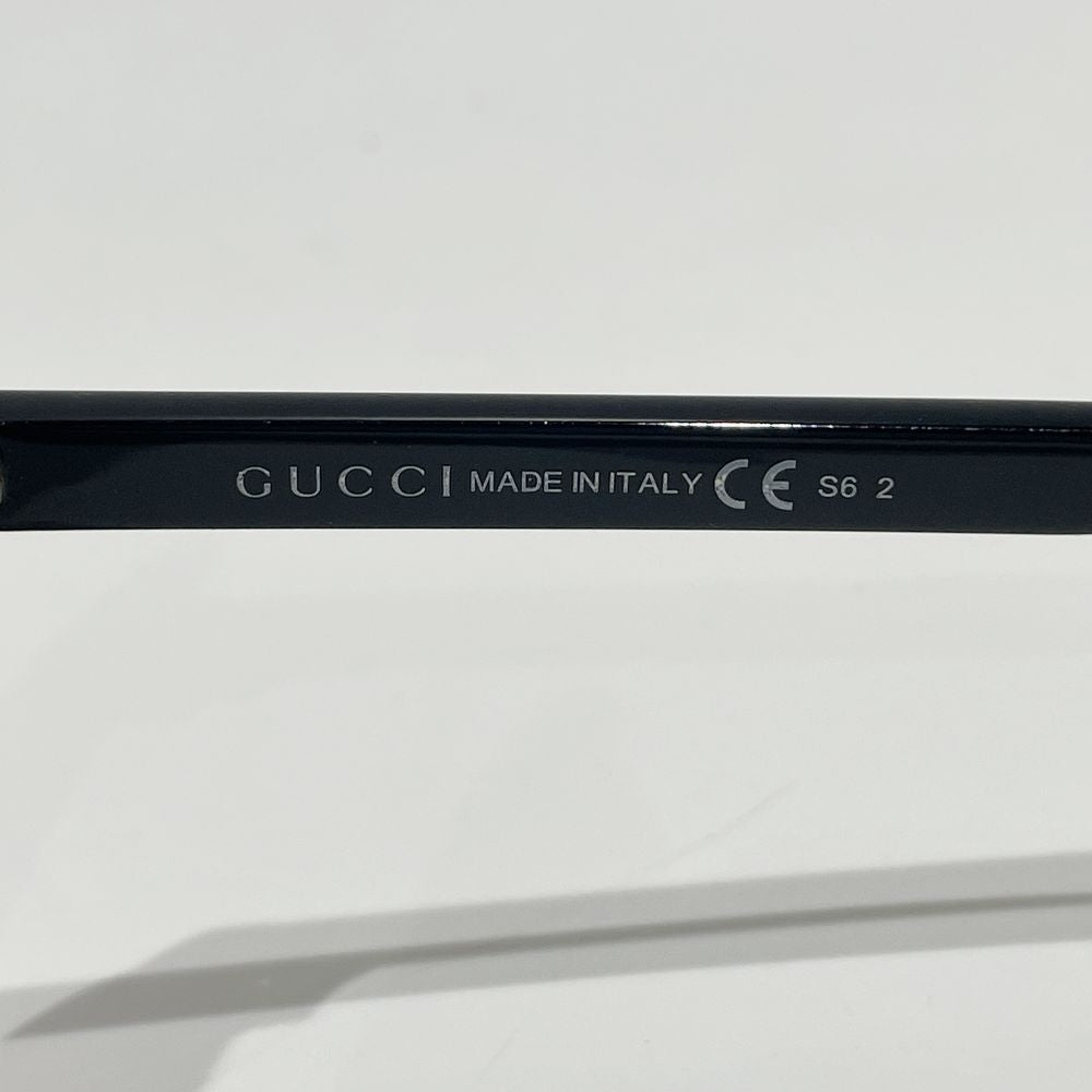 中古AB/使用感小】GUCCI グッチ オーバーサイズ スクエア シェリーライン ウェブ ユニセックス サングラス GG3108/S  レッド20470896