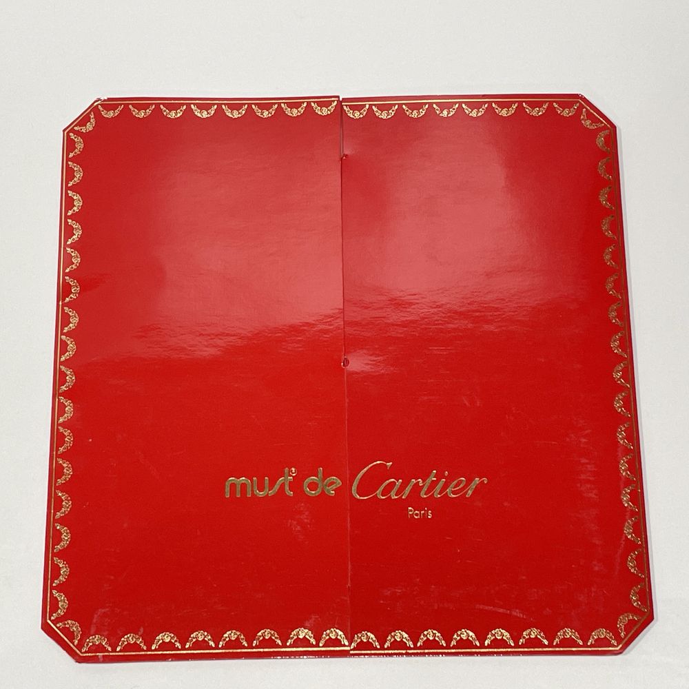 中古A/美品】CARTIER カルティエ ヴィンテージ 82cm×82cm パンテール ヒョウ バングル 2C ユニセックス スカーフ  レッド20470900