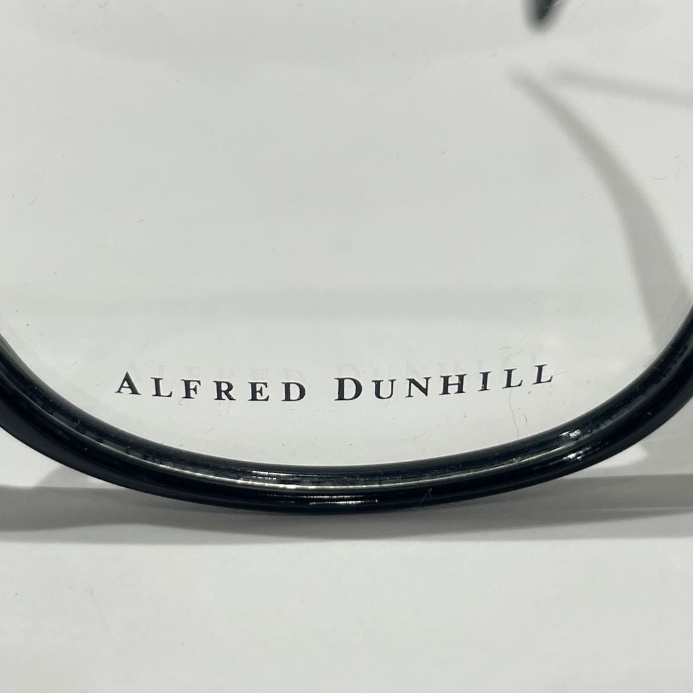 Dunhill(ダンヒル) メガネ スクエア バーレイ装飾 黒ぶち 835 020 眼鏡 アセテート/メタル メンズ【中古AB】20240621