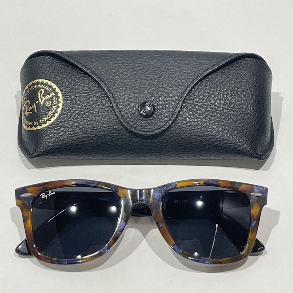 Ray-Ban(レイバン) ウェイファーラー ウェリントン 定番人気 RB2140-F 1158/R5 サングラス プラスチック/ ユニセックス【中古AB】20240620