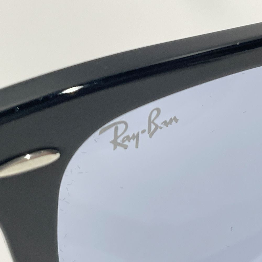 Ray-Ban(レイバン) ウェイファーラー ウェリントン ライトブルーレンズ RB2140-F 1158/R5 サングラス プラスチック/ ユニセックス【中古B】20240602