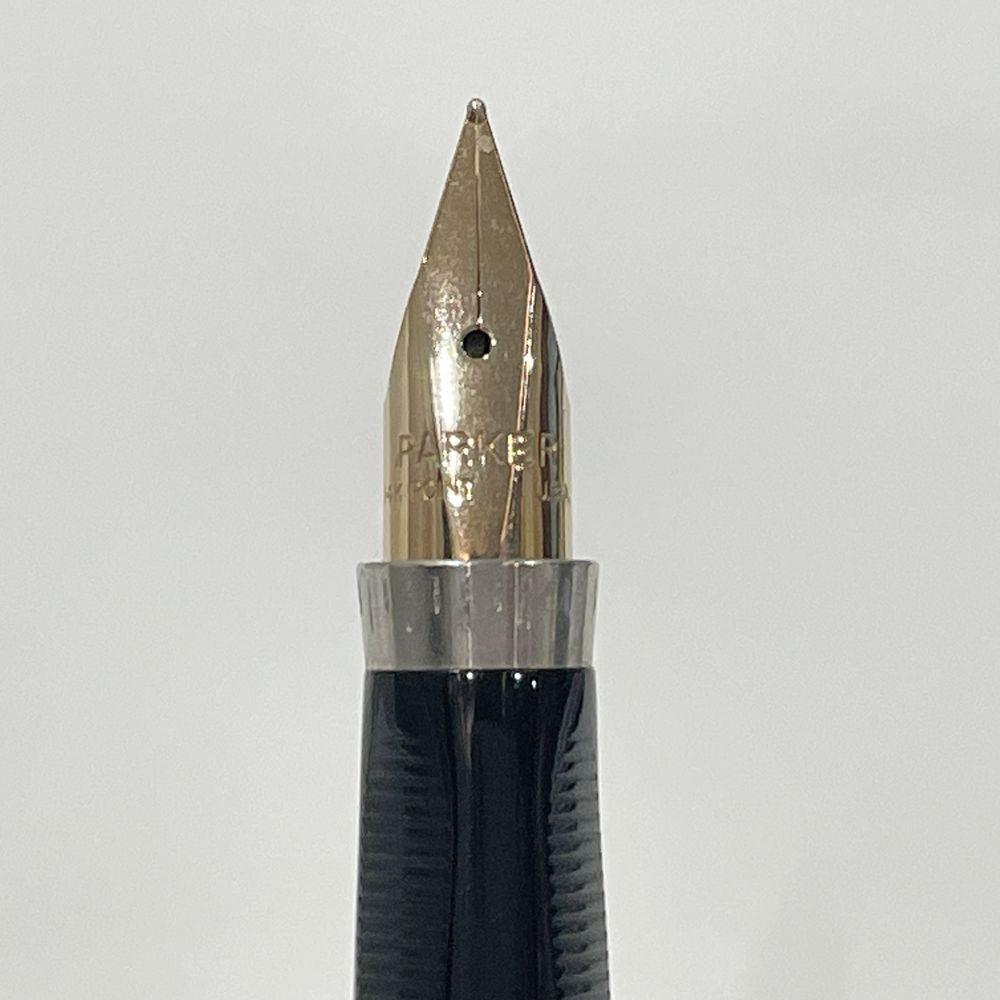 PARKER(パーカー) シズレ #75 スターリングシルバー USA製 フラットトップ XF極細字 万年筆 シルバー925/メタル ユニセックス【中古A】20240620