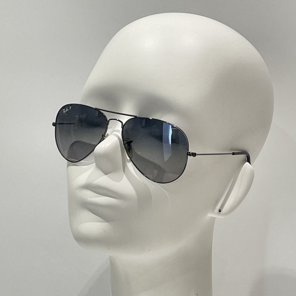 Ray-Ban(レイバン) アビエーターラージメタル ティアドロップ 偏光レンズ ポラライズド アイウェア RB3025 サングラス メタル/ ユニセックス【中古A】20240713