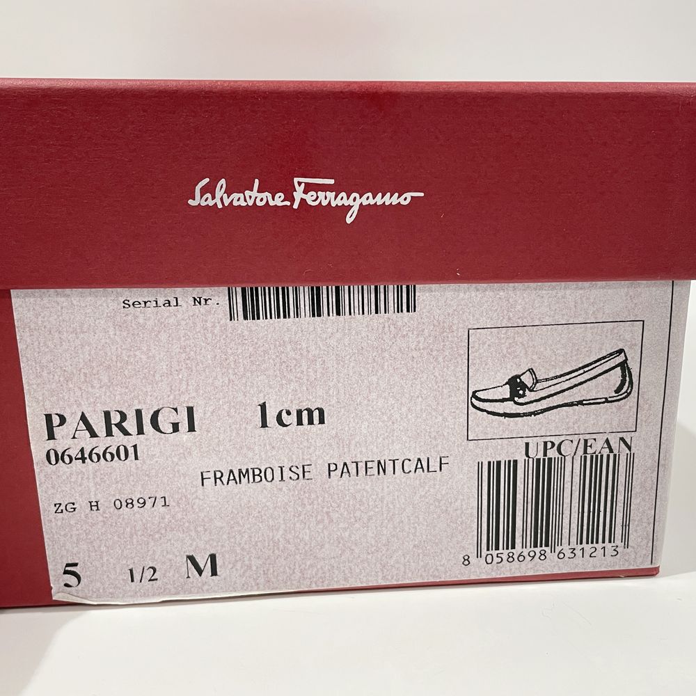 Salvatore Ferragamo(サルヴァトーレフェラガモ) ドライビングシューズ サイズ5.5M（JP23.5cm） PARIGI スニーカー パテントレザー レディース【中古A】