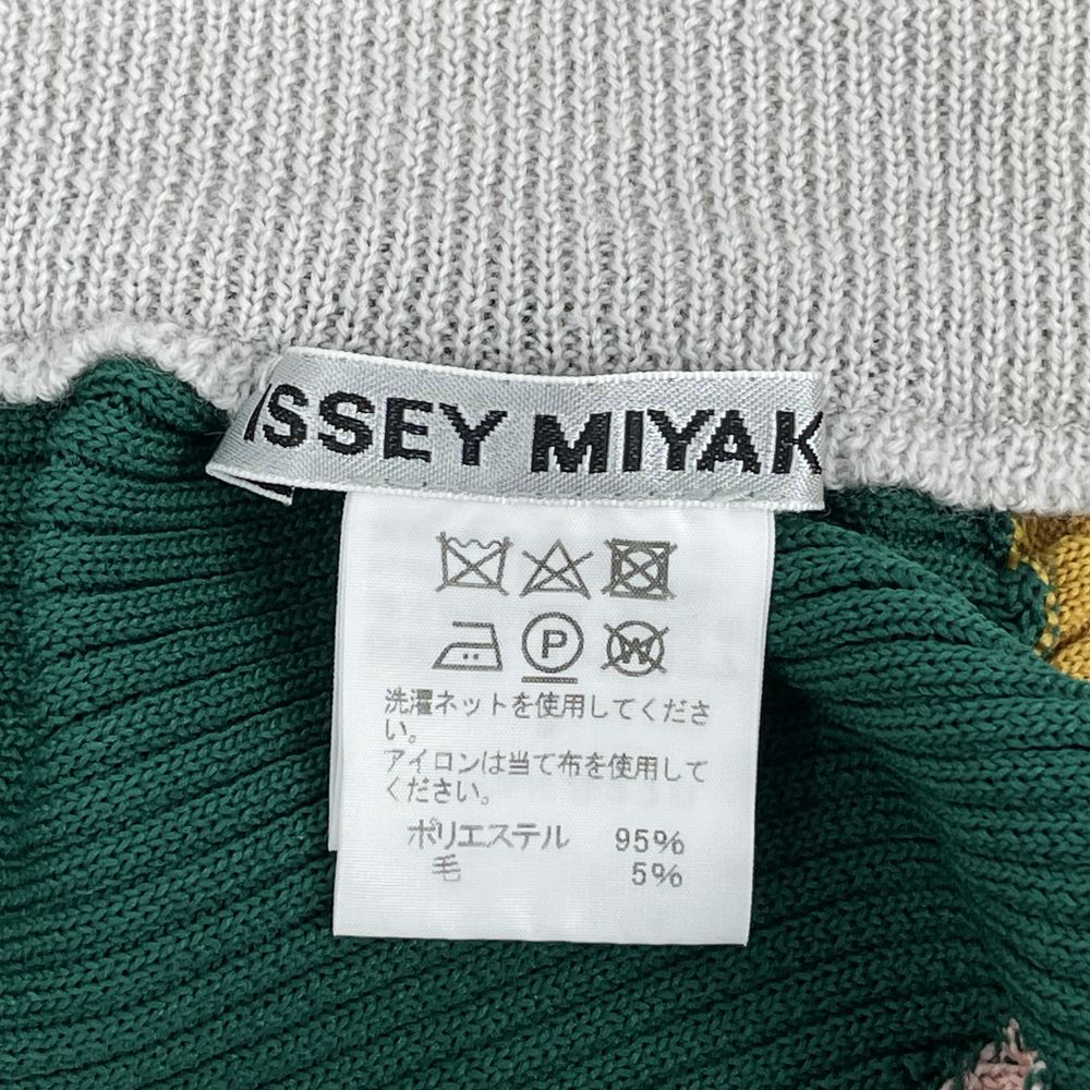 ISSEY MIYAKE(イッセイミヤケ) サイズ2 リブニット 変形 アシメ 20AW KONEKONE IM03KG270 スカート ポリエステル/ウール レディース【中古AB】20240724