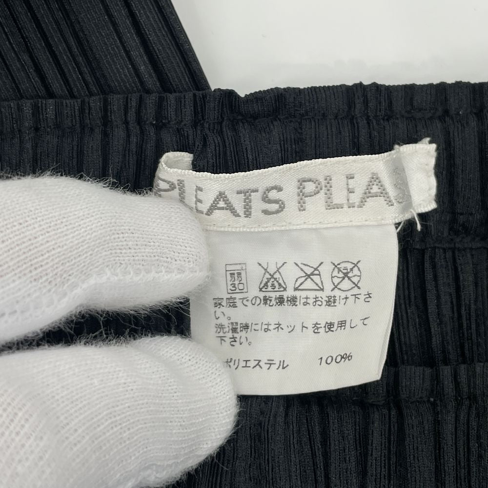 PLEATS PLEASE(プリーツプリーズ) イッセイミヤケ プリーツ加工 細身 サイズ0 PP03-JF401 クロップドパンツ ポリエステル レディース【中古B】20240602