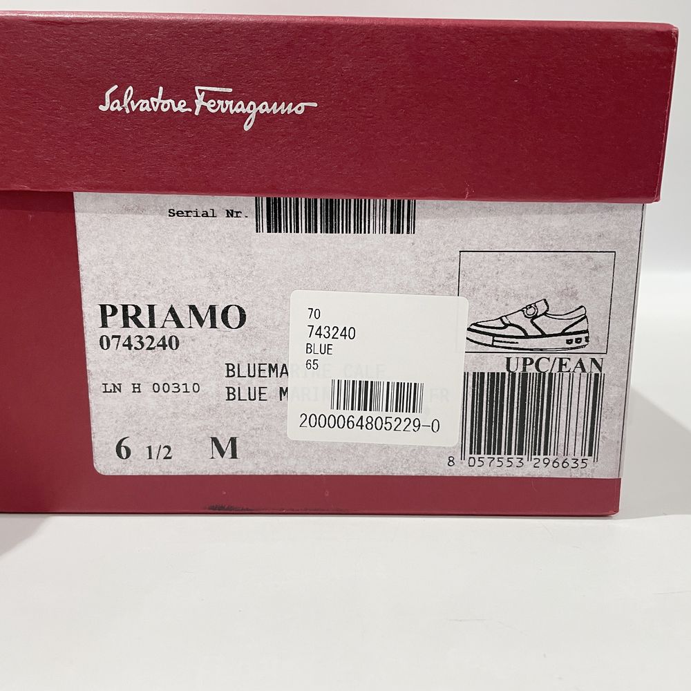 Salvatore Ferragamo(サルヴァトーレフェラガモ) サイズ6.5（JP24.5cm）PRIAMO ローカット 0473240 スニーカー レザー/ラバー メンズ【中古A】20240613