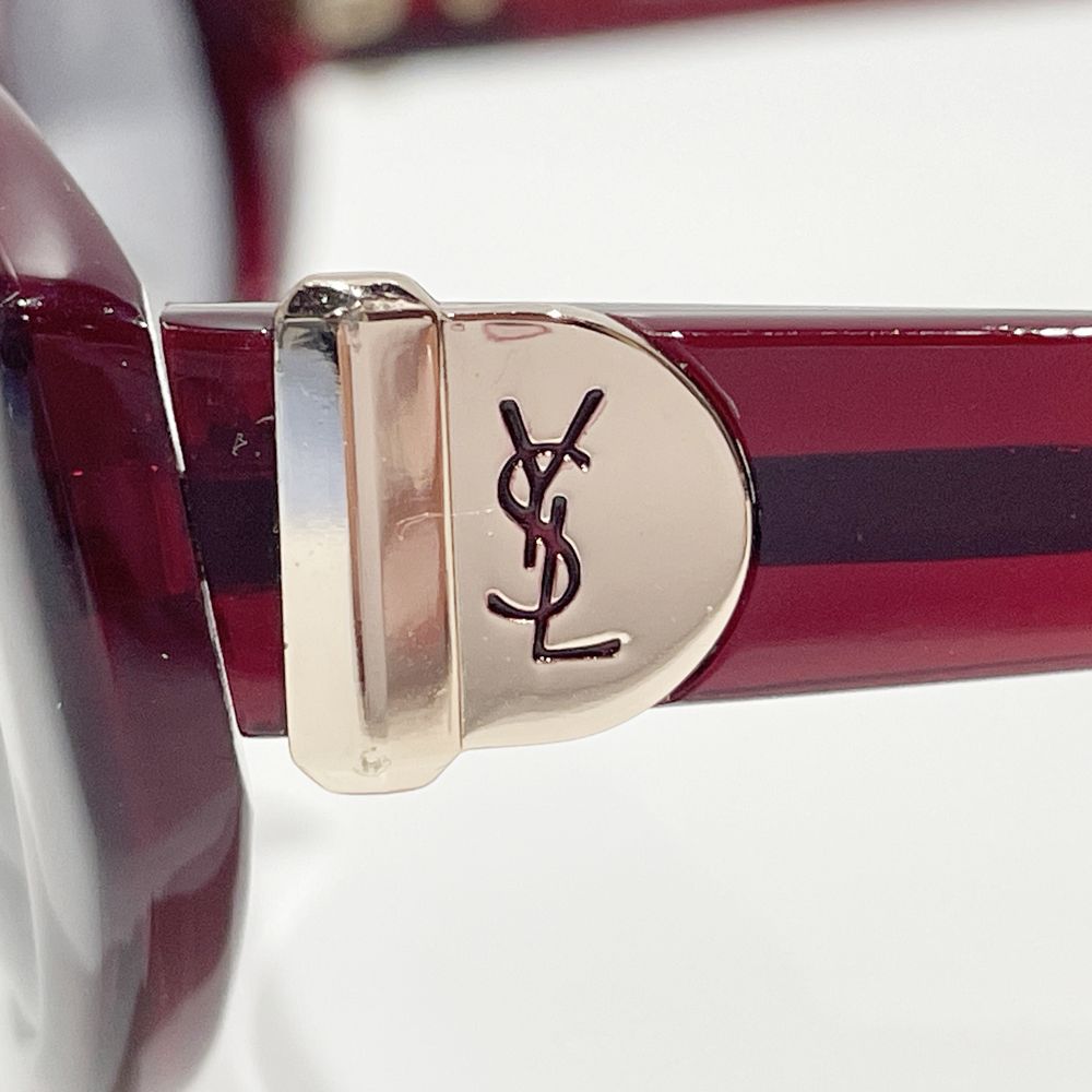 YVES SAINT LAURENT(イヴ・サンローラン) ロゴ フォックス アイウェア 31-0039 ヴィンテージ サングラス プラスチック/ レディース【中古AB】20240630