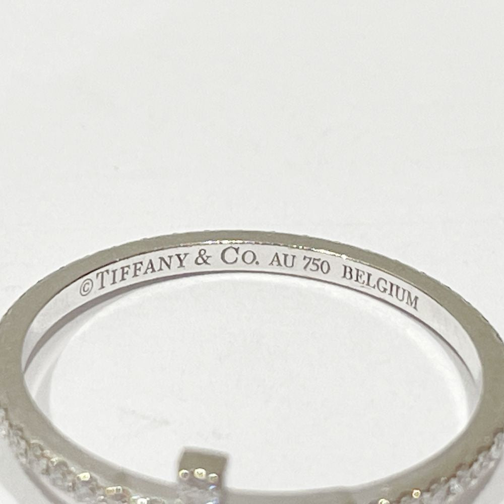 中古B/標準】TIFFANY&Co. ティファニー Tワイヤー バンド K18WG ダイヤモンド レディース リング・指輪 9号  ホワイトゴールド20471136