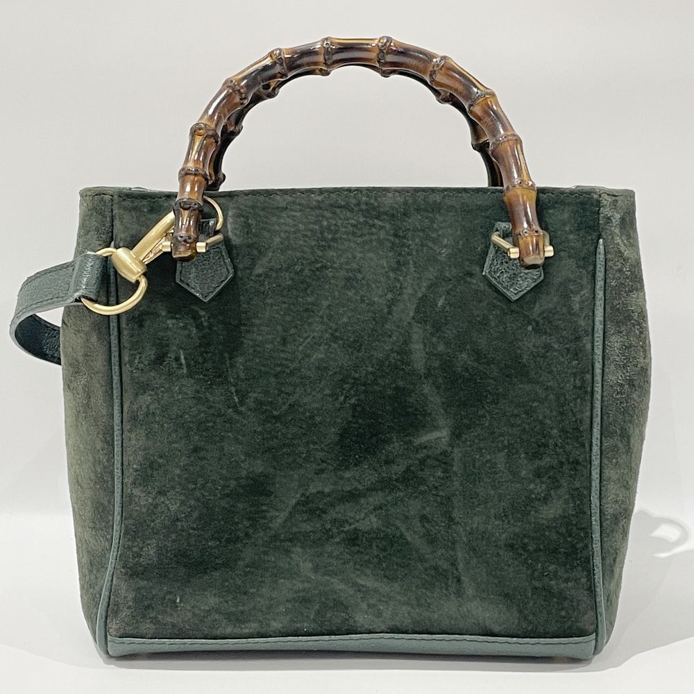 中古B/標準】GUCCI グッチ バンブー 2WAY ミニ ヴィンテージ レディース ハンドバッグ 000.123.0316 グリーン20472389