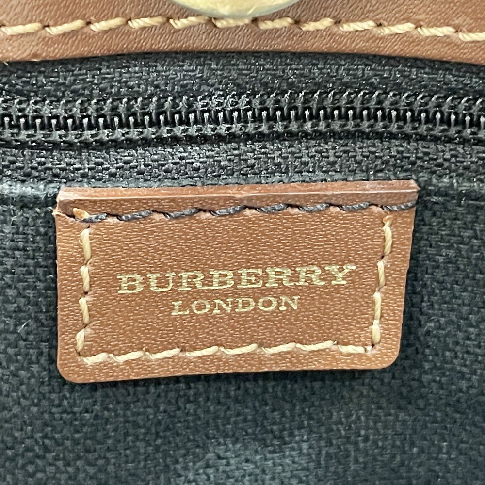 BURBERRY(バーバリー) ロンドン チェック ハンドバッグ PVC/レザー レディース【中古AB】20240601