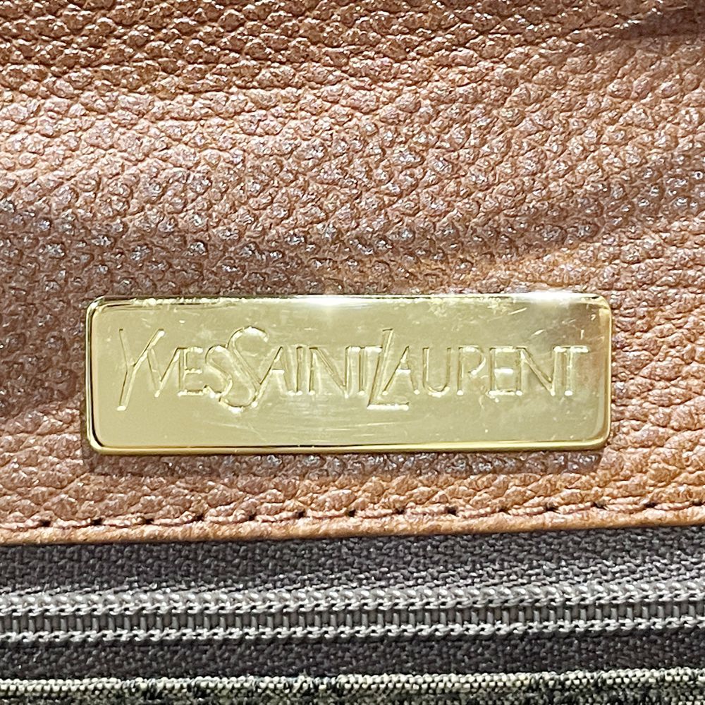 YVES SAINT LAURENT(イヴ・サンローラン) YSLロゴ 斜め掛け ヴィンテージ ショルダーバッグ レザー レディース【中古B】20240608