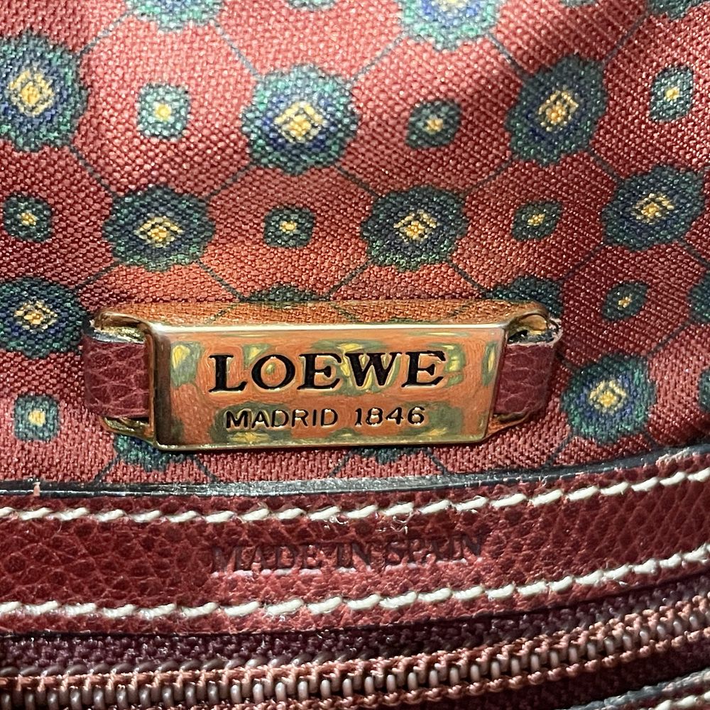 LOEWE(ロエベ) アナグラム 巾着 ヴィンテージ 斜め掛け ショルダーバッグ レザー レディース【中古B】20240601