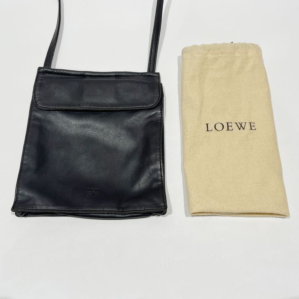 LOEWE(ロエベ) アナグラム ナッパ ミニ 斜め掛け ヴィンテージ ショルダーバッグ レザー レディース【中古B】20240602