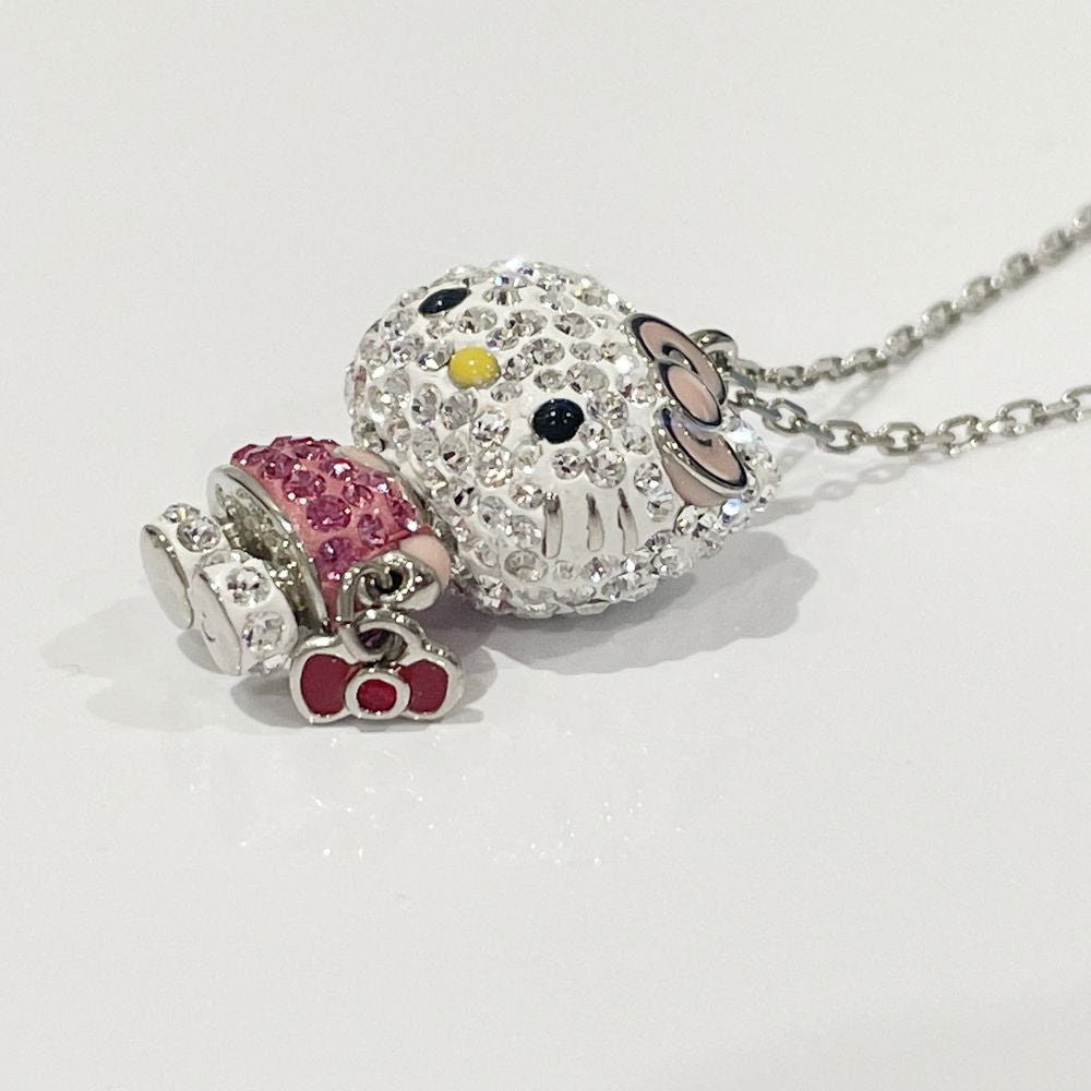 中古AB/使用感小】SWAROVSKI スワロフスキー ハローキティ クリスタル カラーストーン メタル 樹脂系 レディース ネックレス  502646420472455