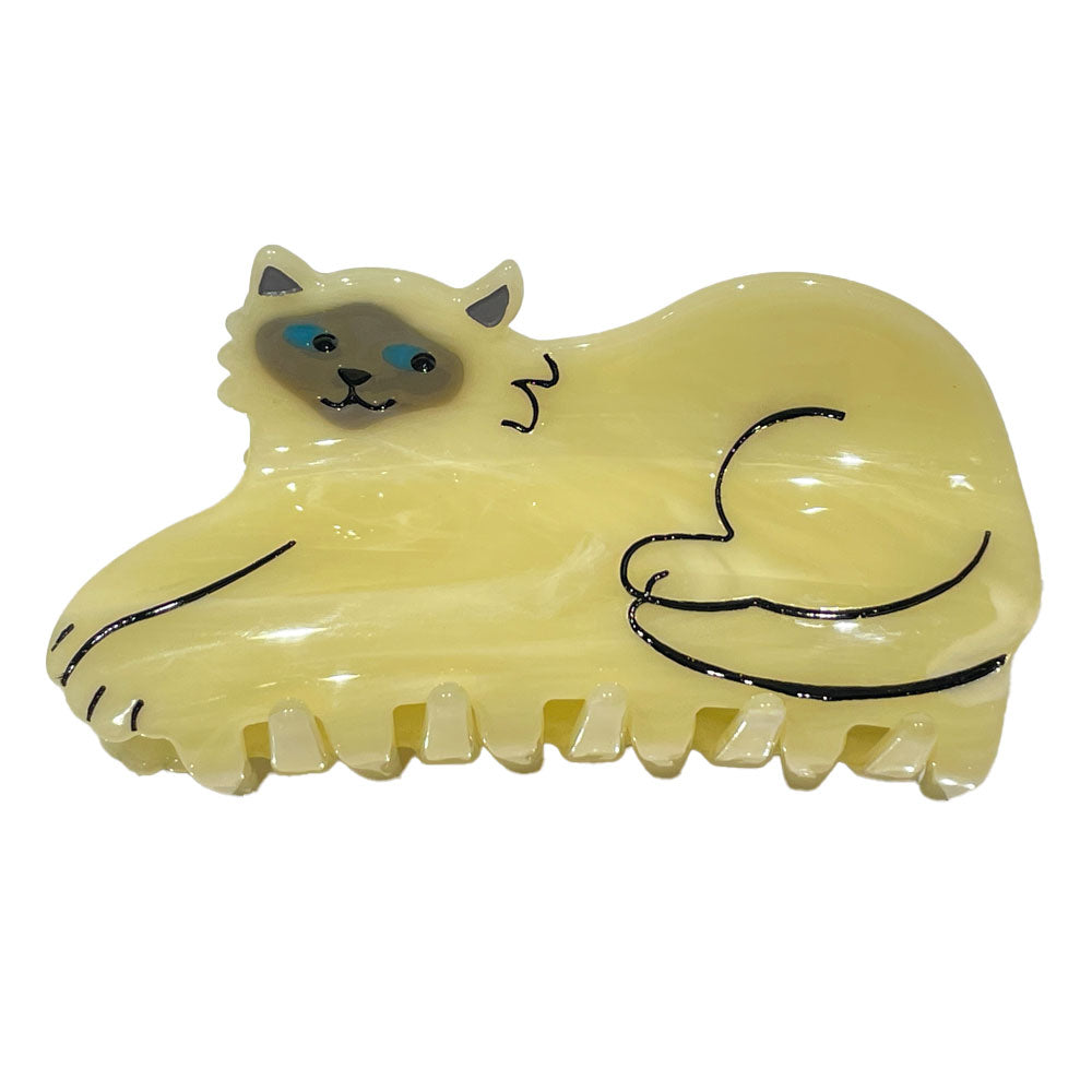 ククシュゼット Coucou Suzette 猫 キャット ヘアクリップ 髪留め アセテート レディース【中古A】20240621