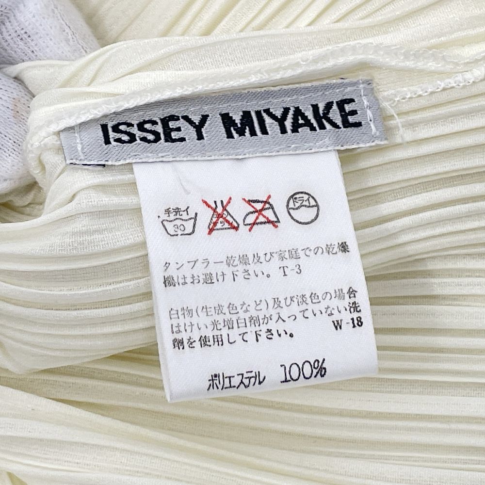 ISSEY MIYAKE(イッセイミヤケ) プリーツ加工 ハイネック ノースリーブ IM31-PK603 カットソー ポリエステル レディース【中古AB】20240602