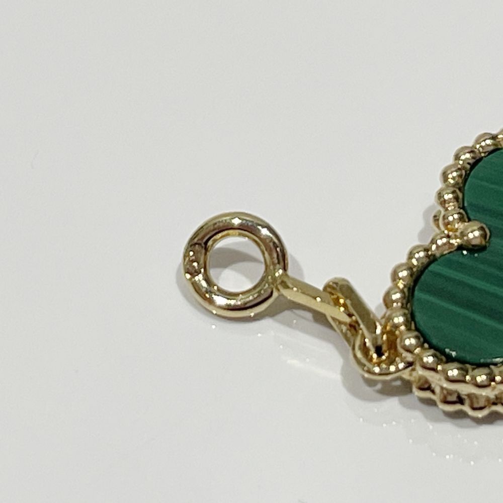 中古AB/使用感小】Van Cleef & Arpels ヴァンクリーフ＆アーペル ヴィンテージアルハンブラ マラカイト 5P K18YG レディース  ブレスレット20472475