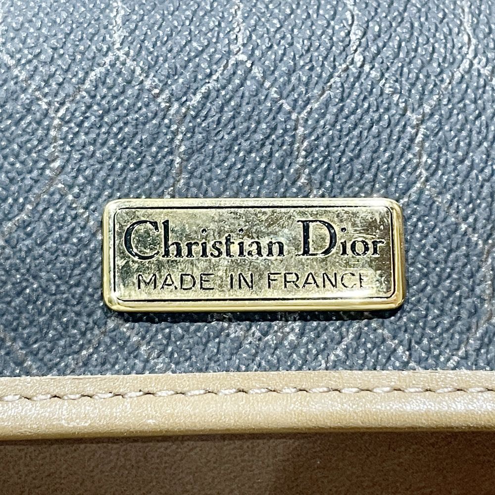 Christian Dior(クリスチャンディオール) ハニカム スクエア型 斜め掛け ヴィンテージ ショルダーバッグ PVC/レザー レディース【中古B】20240608