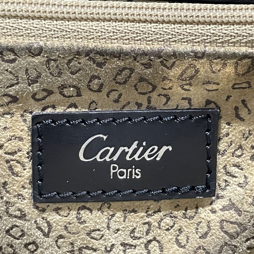 CARTIER(カルティエ) パンテール 編み込み 肩掛け トートバッグ レザー レディース【中古B】20240608