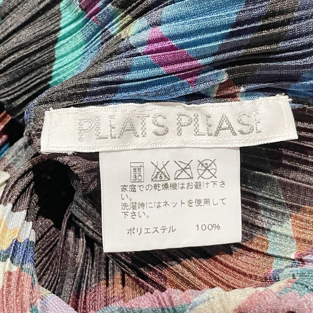 PLEATS PLEASE(プリーツプリーズ) イッセイミヤケ プリーツ加工 総柄 サイズ3 PP93-JK686 ワンピース ポリエステル レディース【中古B】20240605