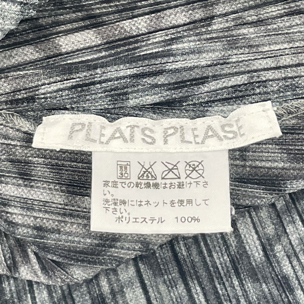 PLEATS PLEASE(プリーツプリーズ) イッセイミヤケ プリーツ加工 総柄 サイズ4 PP43-JJ962 長袖シャツ ポリエステル レディース【中古AB】20240614