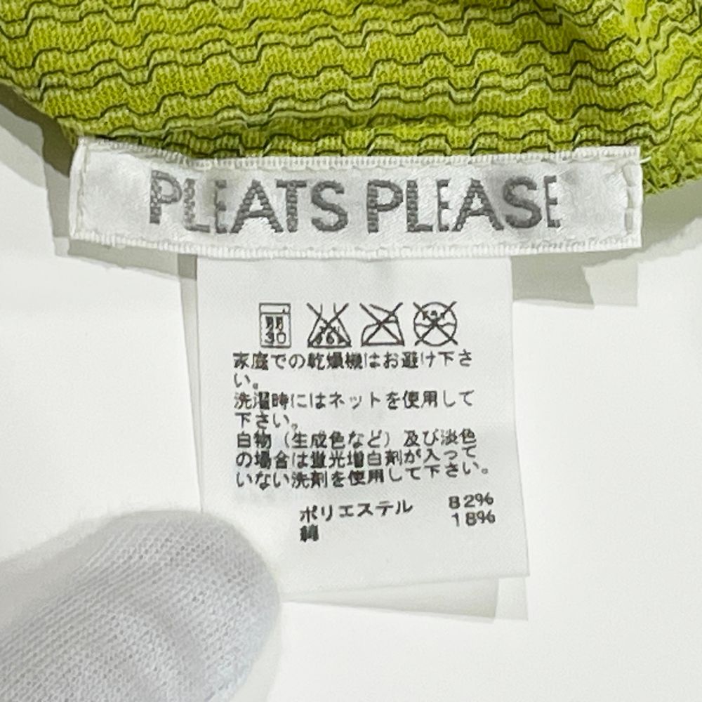 PLEATS PLEASE(プリーツプリーズ) イッセイミヤケ プリーツ加工 メッシュ ノースリーブ Aライン サイズ3 PP63-JK523 カットソー ポリエステル/コットン レディース【中古AB】20240611