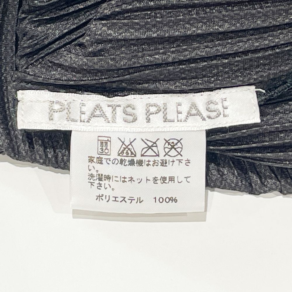 PLEATS PLEASE(プリーツプリーズ) イッセイミヤケ プリーツ加工 ダメージ加工 総柄 サイドスリット サイズ3 PP51-JJ692 半袖シャツ ポリエステル レディース【中古AB】20240611