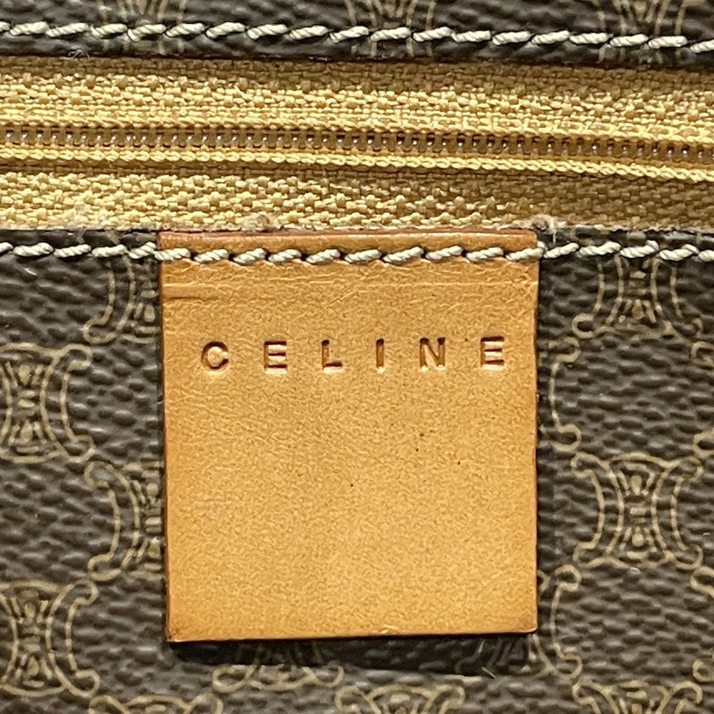 CELINE(セリーヌ) マカダム 肩掛け ヴィンテージ トートバッグ PVC/レザー レディース【中古B】20240609