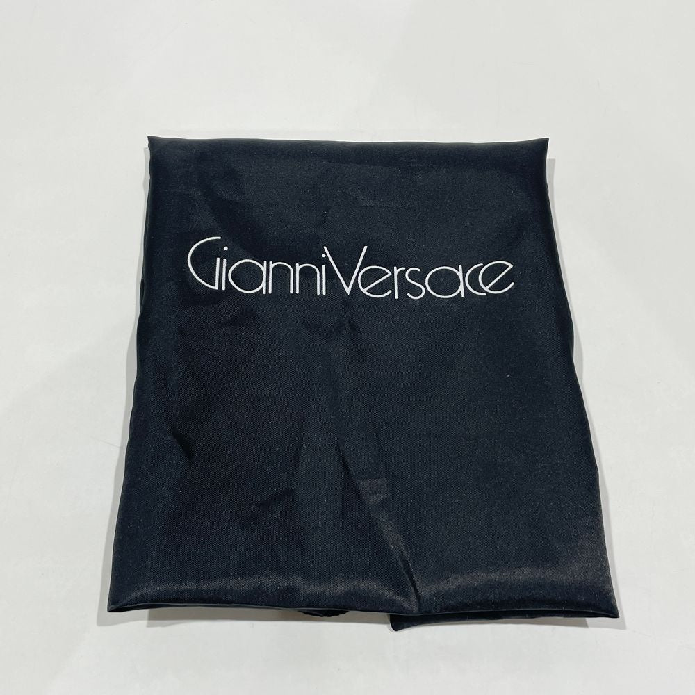 Gianni Versace(ジャンニ・ヴェルサーチ) ベルトデザイン 型押し ヴィンテージ ハンドバッグ レザー レディース【中古B】20240608