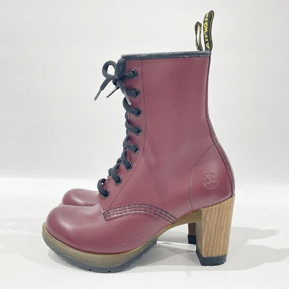 中古B/標準】Dr.Martens ドクターマーチン DARCIE 8ホール ヒール UK3(22cm) レディース ブーツ ボルドー20473481