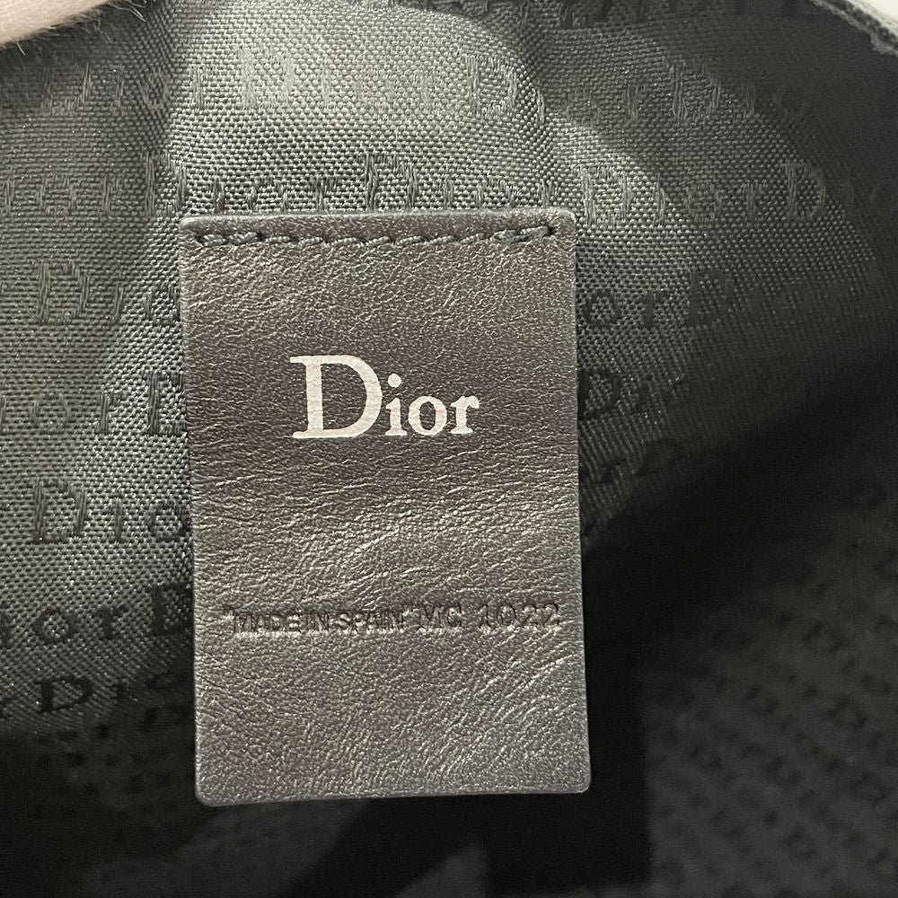 DIOR HOMME(ディオール・オム) ロゴ 斜め掛け スクエア型 紐 ショルダーバッグ キャンバス/ メンズ【中古AB】20240622