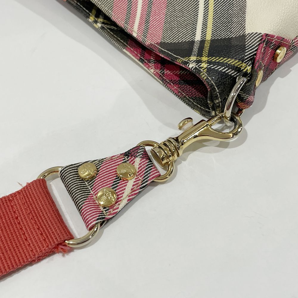 中古B/標準】Vivienne Westwood ヴィヴィアンウエストウッド オーブ チェック柄 斜め掛け レディース ショルダーバッグ20473995